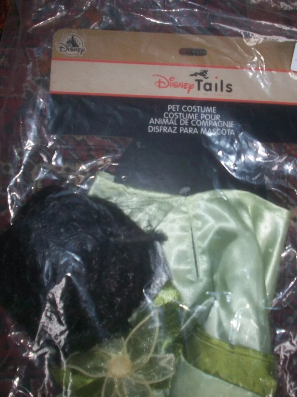Disney Tails A Pet Collection Princess Tiana Pet Costume M 2-Pieces Dress & Wig